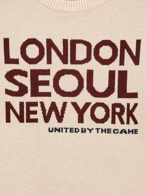 Pull imprimé à manches longues - Kiabi Pull imprimé à manches longues - Kiabi