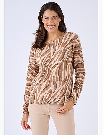 Pull imprimé animalier Thermolactyl - Damart