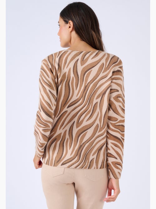 Pull imprimé animalier Thermolactyl - Damart - Kiabi