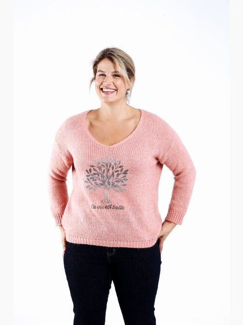 Pull imprimé arbre de vie PAPRIKA - Kiabi