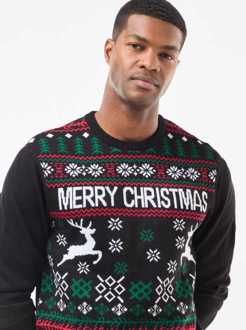 Pull imprimé de Noël - Kiabi