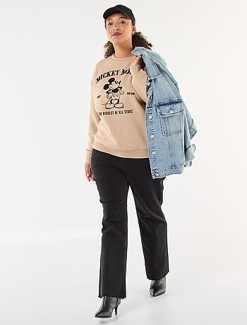 Pull imprimé 'Disney' 'Mickey' en coton uni