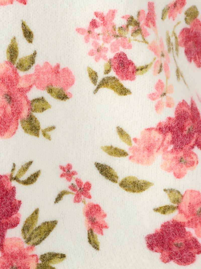 Pull imprimé floral - Damart Rose - Kiabi