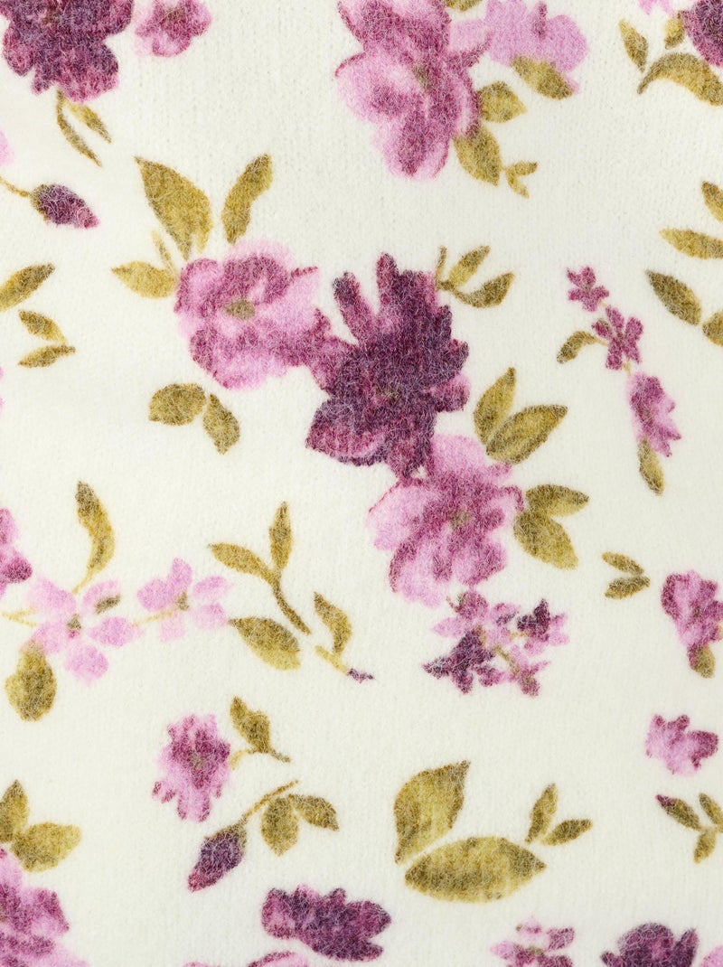 Pull imprimé floral - Damart Violet - Kiabi