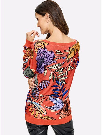 Pull Imprimé Imprimé Floral - Taille Standard - Helline
