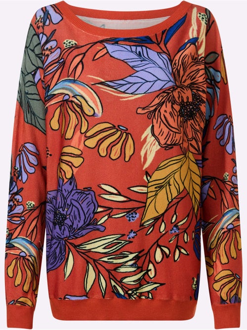 Pull Imprimé Imprimé Floral - Taille Standard - helline - Kiabi