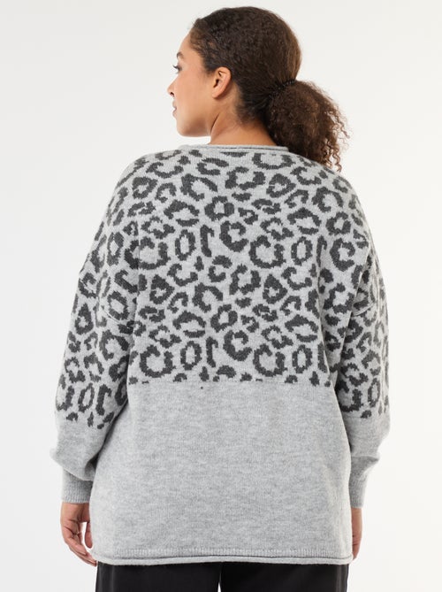 Pull imprimé léopard 'Only Carmakoma' - Kiabi
