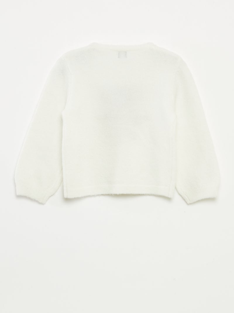 Pull imprimé Noël Blanc - Kiabi