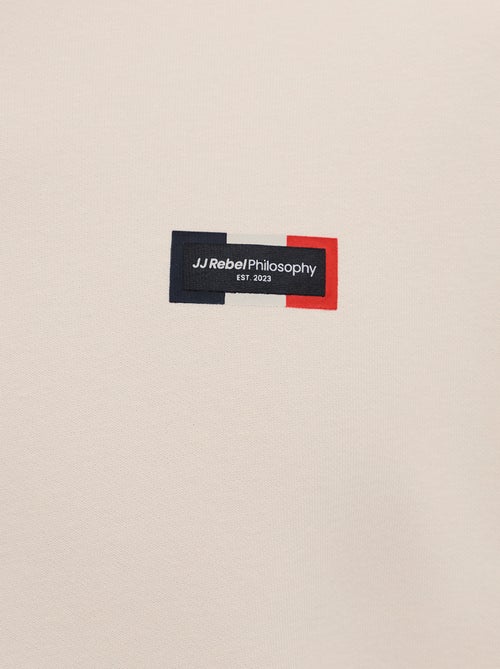 Pull imprimé uni en coton 'JJ Rebel' - Kiabi