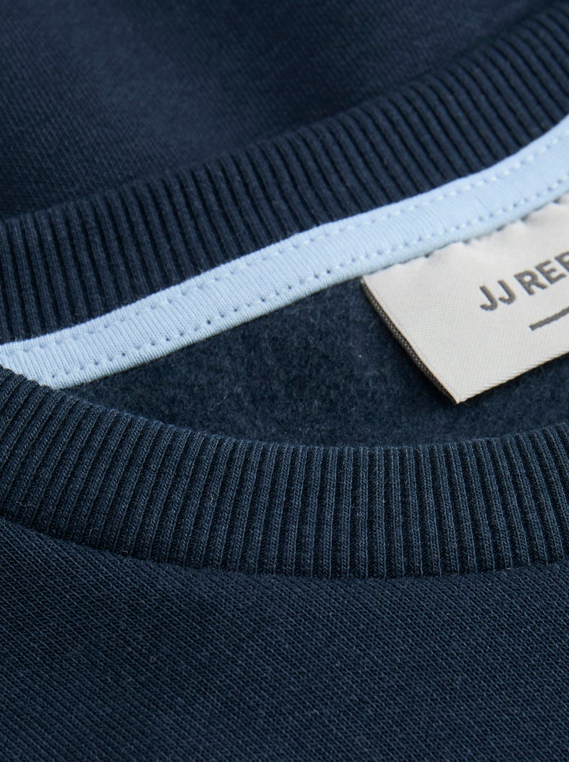 Pull imprimé uni en coton 'JJ Rebel' Bleu - Kiabi