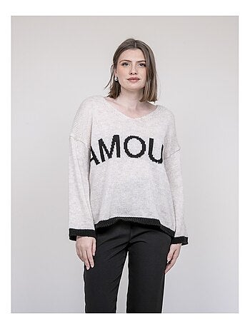 Pull inscription AMOUR KLAOFINA