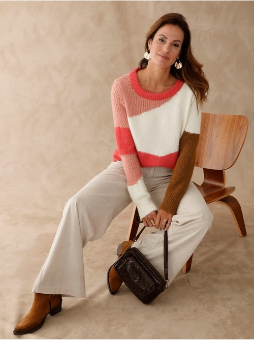 Pull intarsia col bateau - DAXON - Kiabi