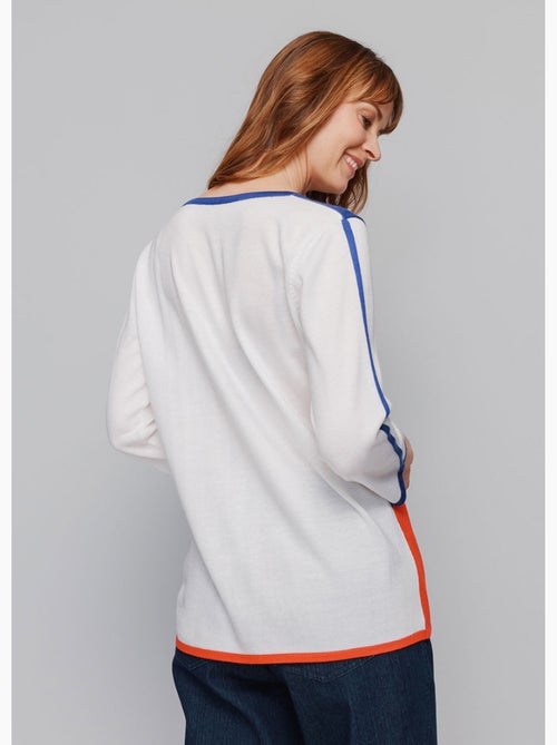 Pull intarsia manches 3/4 - AFIBEL - Kiabi