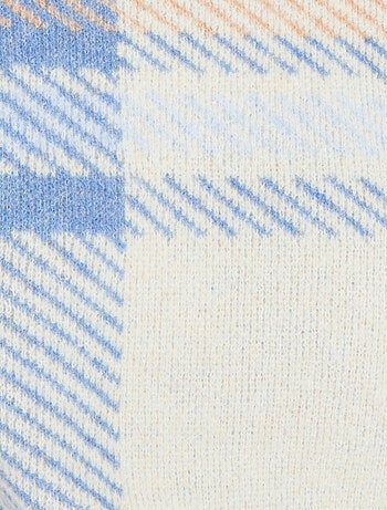 Pull jacquard à carreaux Thermolactyl - Damart