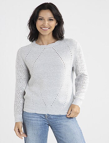 Pull Jacquard Avec Col Rond | Gerard Pasquier