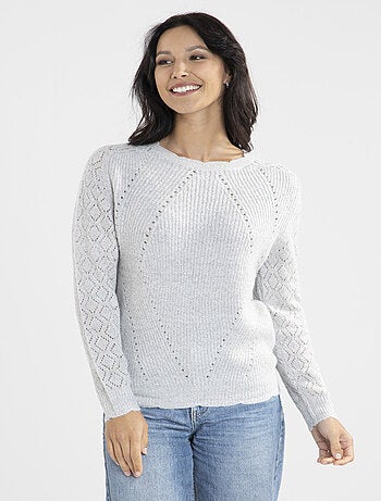 Pull Jacquard Avec Col Rond | Gerard Pasquier