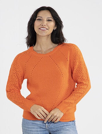 Pull Jacquard Avec Col Rond | Gerard Pasquier