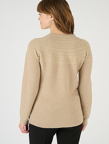 Pull jacquard brillant - Damart