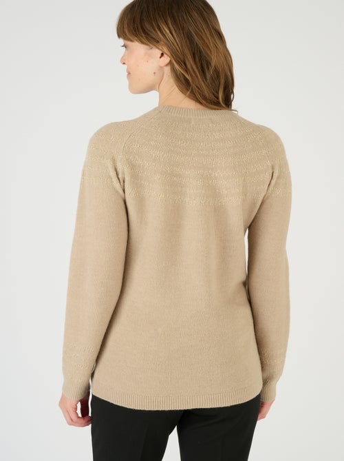Pull jacquard brillant - Damart - Kiabi