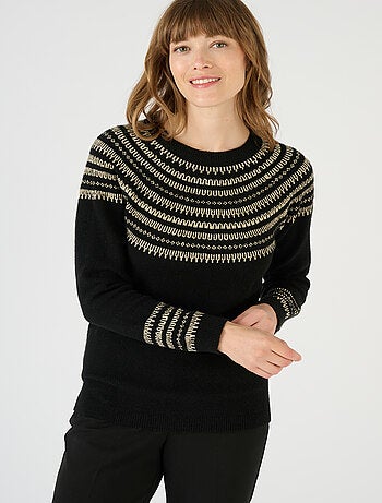Pull jacquard brillant - Damart