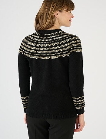 Pull jacquard brillant - Damart