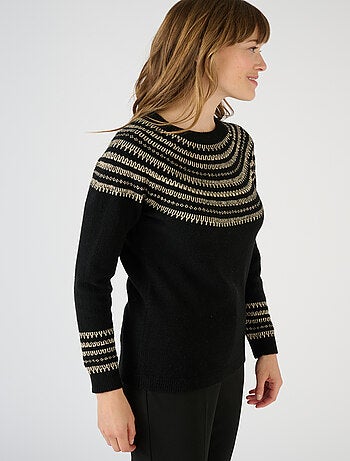 Pull jacquard brillant - Damart