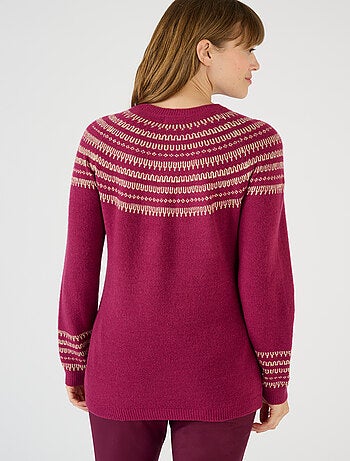 Pull jacquard brillant - Damart