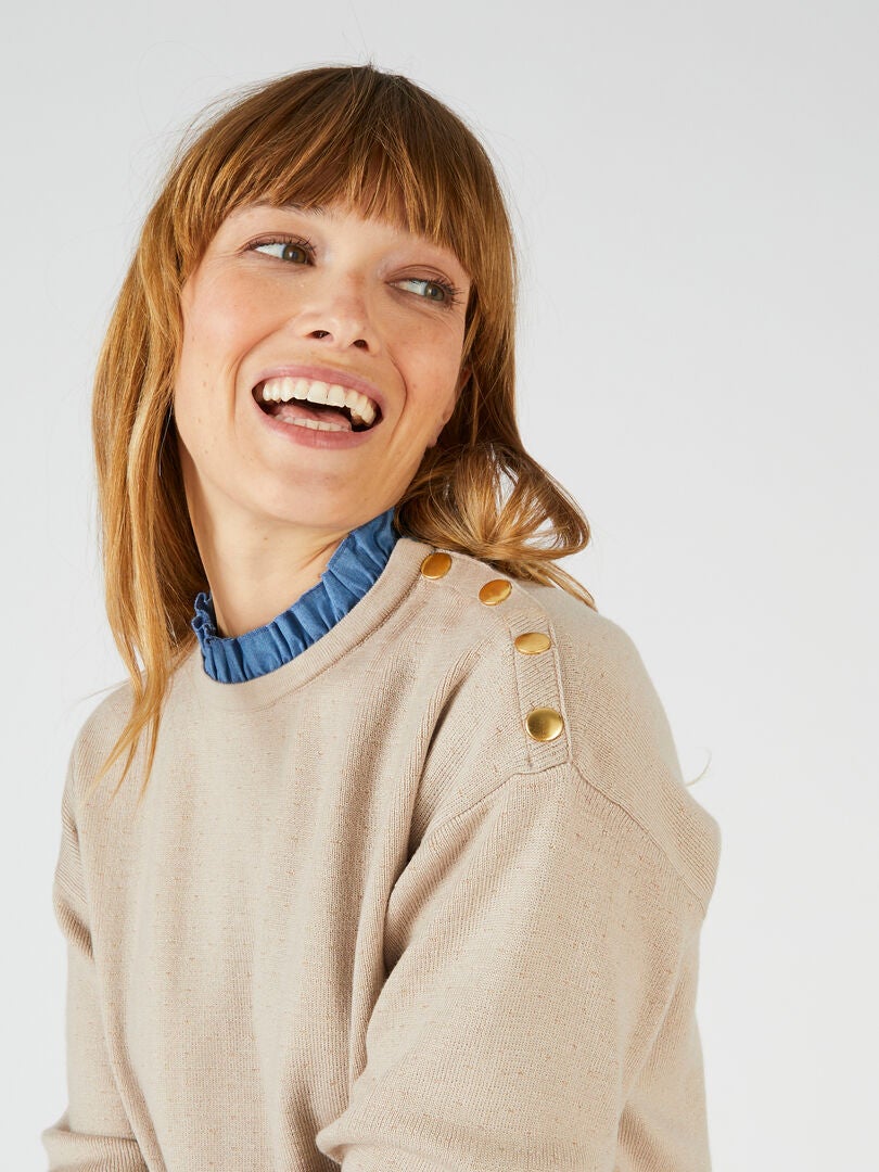 Sweat à capuche femme Essentials Project X Paris - Beige