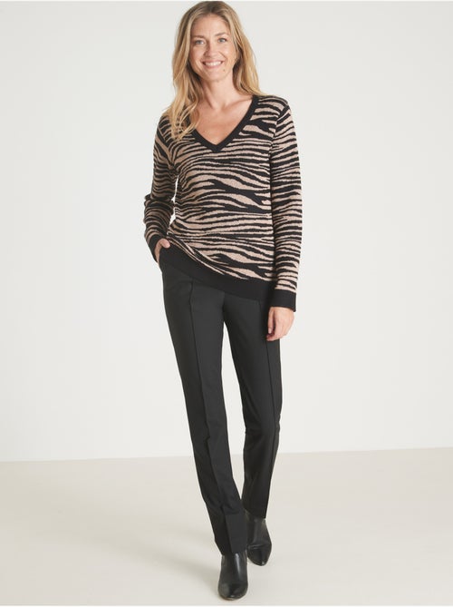 Pull jacquard col V - DAXON - Kiabi