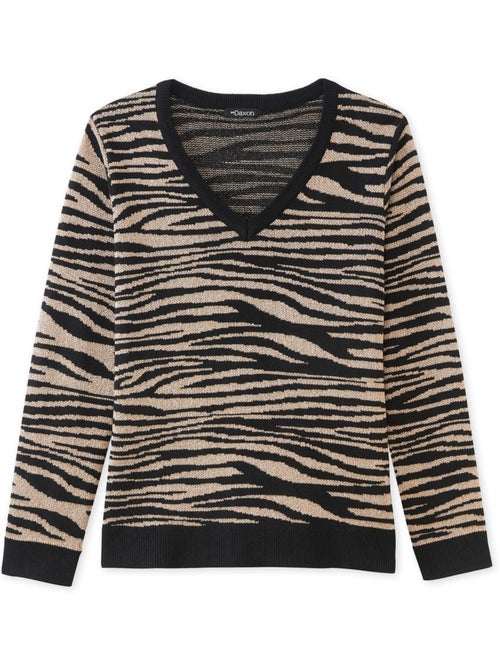 Pull jacquard col V - DAXON - Kiabi