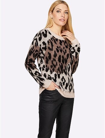 Pull Jacquard Coupe Décontractée Aux épaules - Taille Standard - Helline