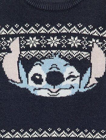Pull jacquard 'Disney' 'Stitch' 'Noël'