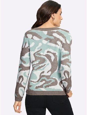Pull Jacquard Doux Et Moelleux - Taille Standard - Witt