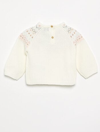 Pull jacquard de Noël en maille grosse jauge