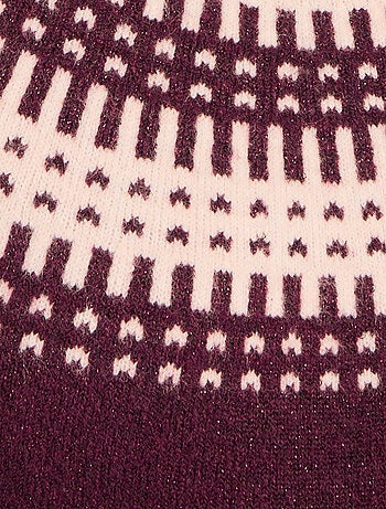 Pull jacquard et fils brillants Thermolactyl - Damart