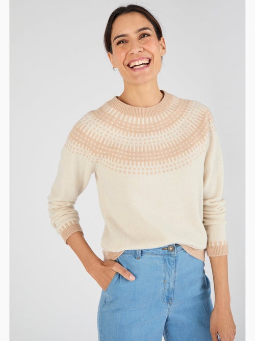 Pull jacquard et fils brillants thermolactyl - damart - Kiabi Pull jacquard et fils brillants thermolactyl - damart - Kiabi