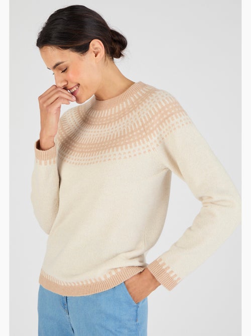 Pull jacquard et fils brillants thermolactyl - damart - Kiabi Pull jacquard et fils brillants thermolactyl - damart - Kiabi