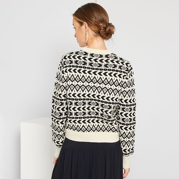 Pull jacquard femme kiabi Outlet