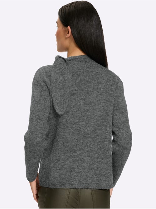 Pull jacquard joli col - taille standard - helline - Kiabi