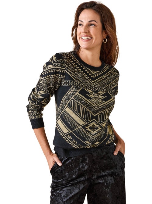 Pull jacquard légèrement brillant - DAXON - Kiabi