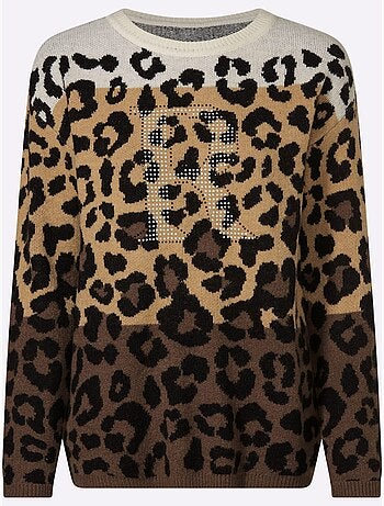 Pull jacquard motif animal tendance - taille standard - helline