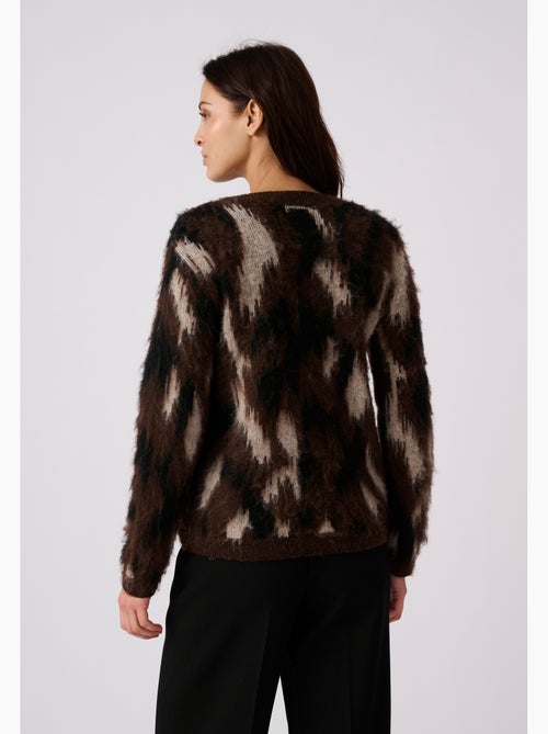 Pull jacquard motif animalier thermolactyl - damart - Kiabi Pull jacquard motif animalier thermolactyl - damart - Kiabi