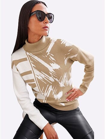 Pull jacquard motif jacquard original - taille standard - helline