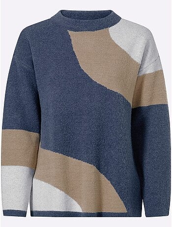 Pull jacquard motif jacquard original - taille standard - helline
