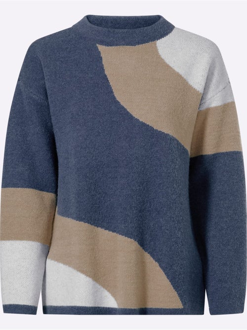 Pull jacquard motif jacquard original - taille standard - helline - Kiabi Pull jacquard motif jacquard original - taille standard - helline - Kiabi