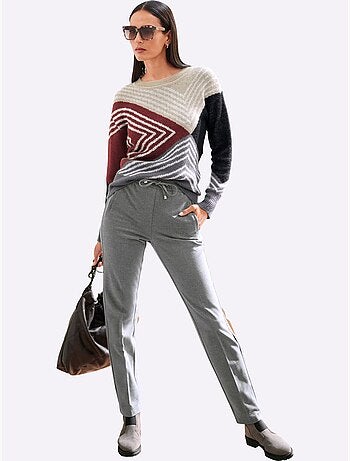 Pull Jacquard Motif Jacquard Original - Taille Standard - Helline