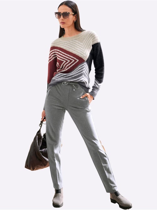 Pull Jacquard Motif Jacquard Original - Taille Standard - Helline - Kiabi