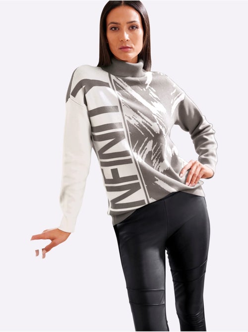 Pull jacquard motif jacquard original - taille standard - helline - Kiabi Pull jacquard motif jacquard original - taille standard - helline - Kiabi