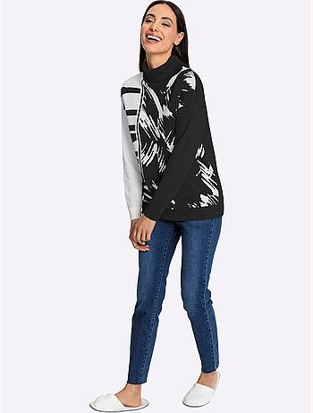 Pull jacquard motif jacquard original - taille standard - helline