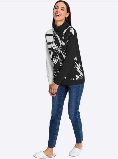 Pull Jacquard Motif Jacquard Original - Taille Standard - Helline - Kiabi Pull Jacquard Motif Jacquard Original - Taille Standard - Helline - Kiabi
